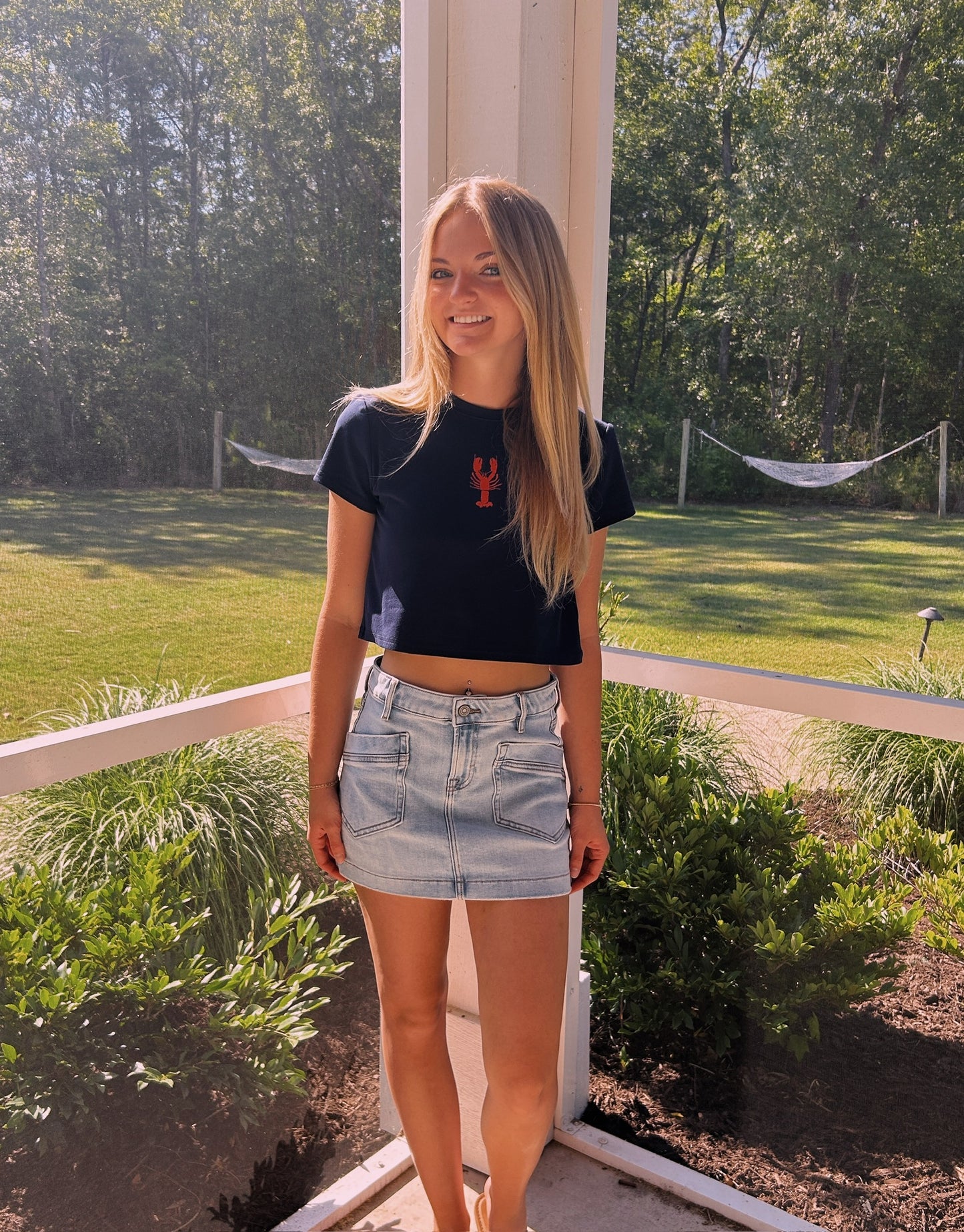 LOBSTER GRAPHIC SHORT SLEEVE BABY TEE