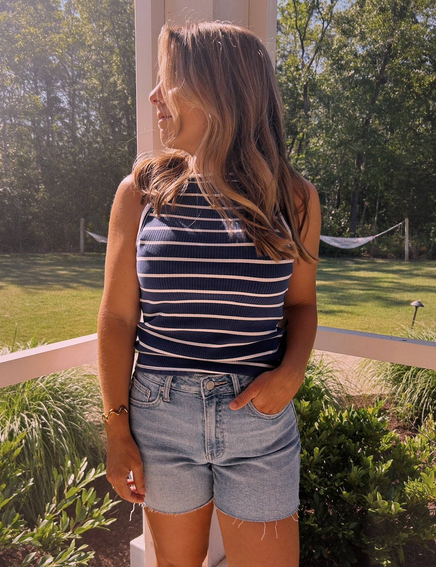 FREE PEOPLE MIA STRIPED TANK