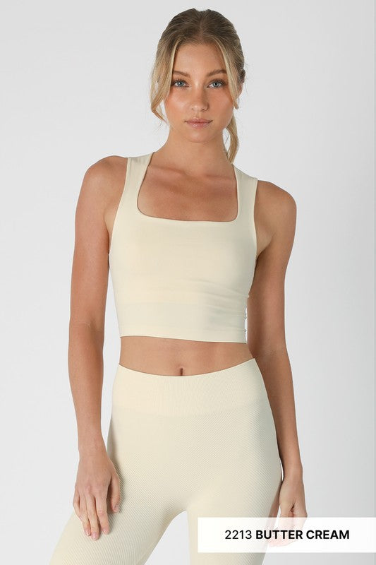 CLEAN LINE SQUARE NECK TOP
