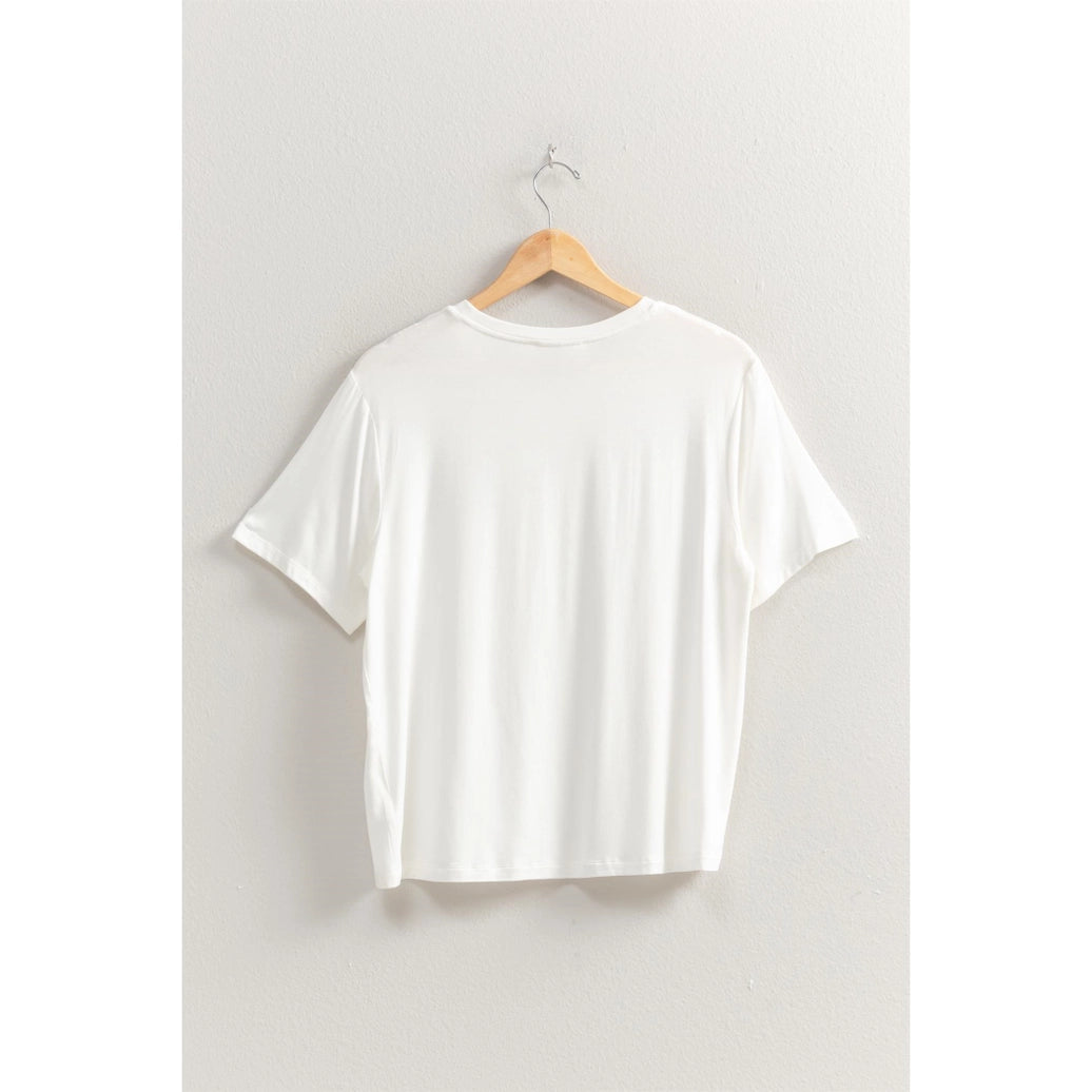 BASIC TEE W/POCKET