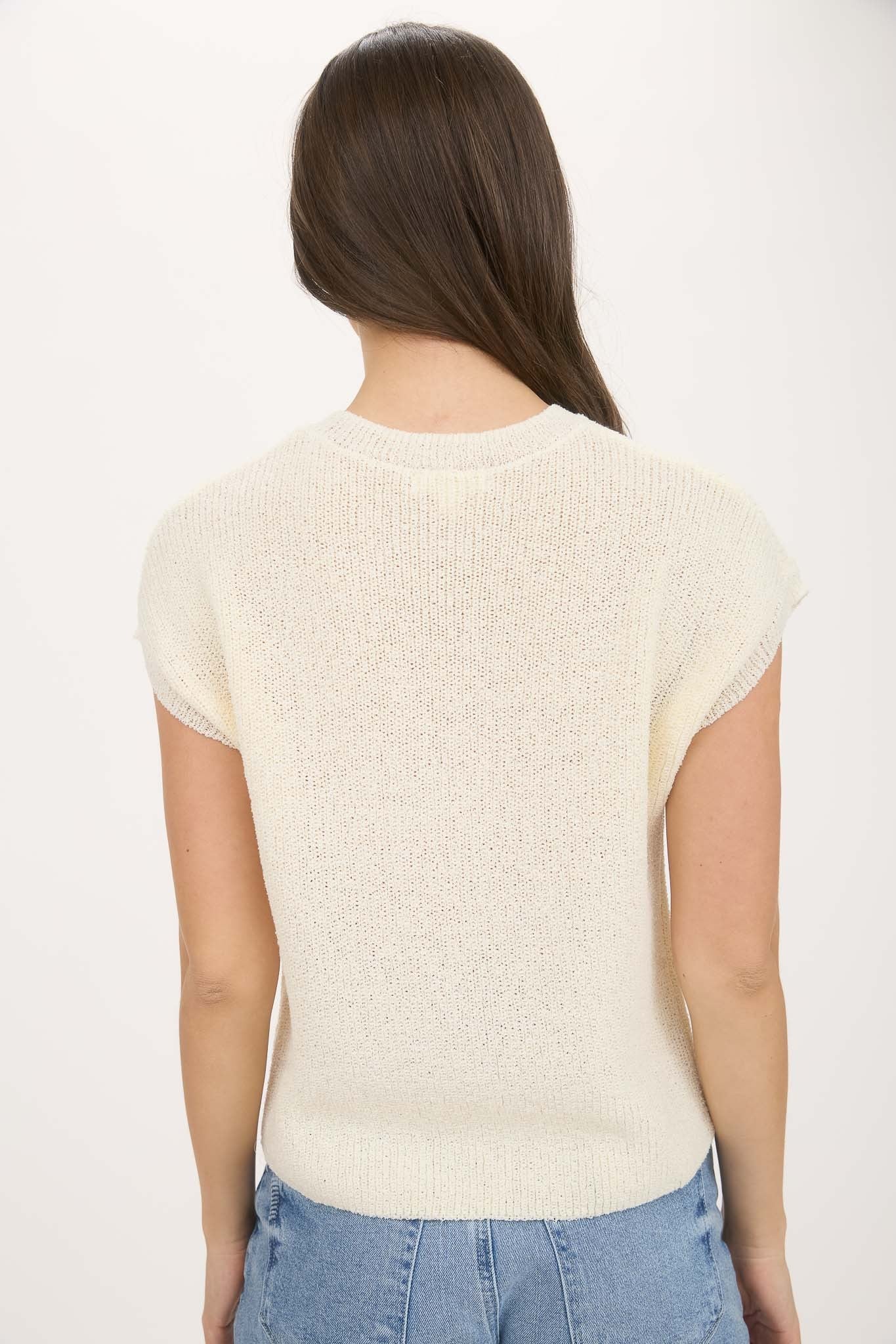 CREWNECK SHORT SLEEVE BATWING W/ POCKET
