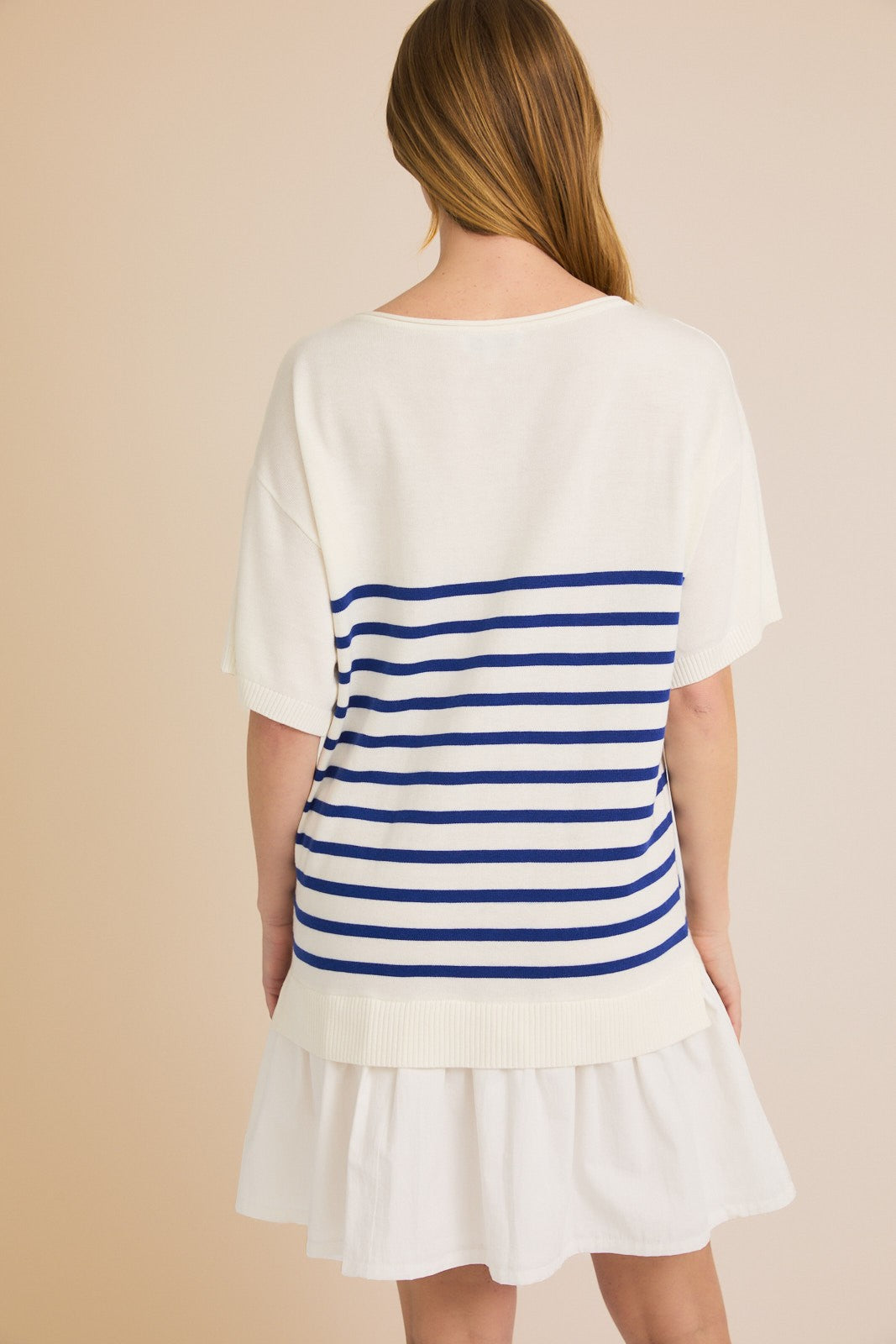 BOAT NECK SLOUCHY FIT DRESS
