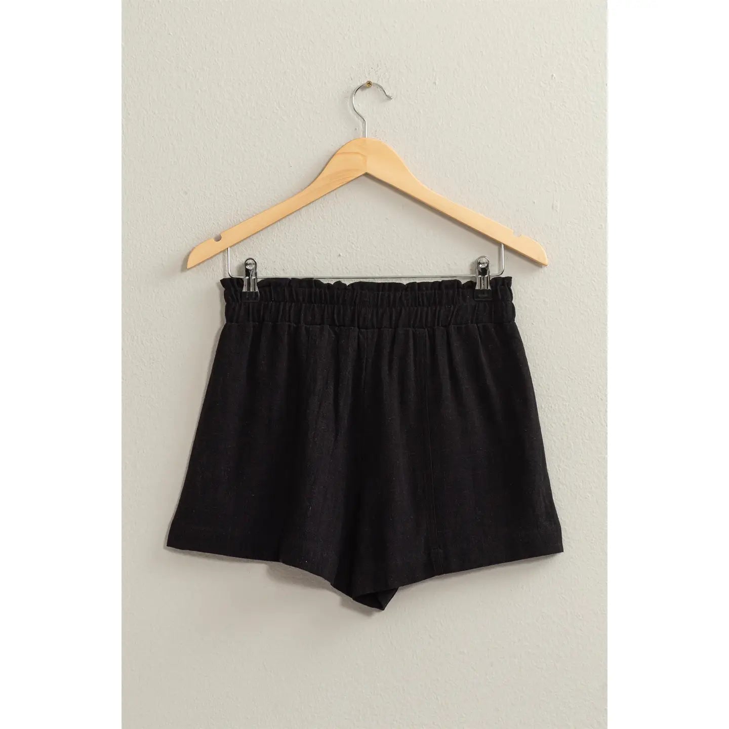 HIGH WAIST LINEN SHORTS