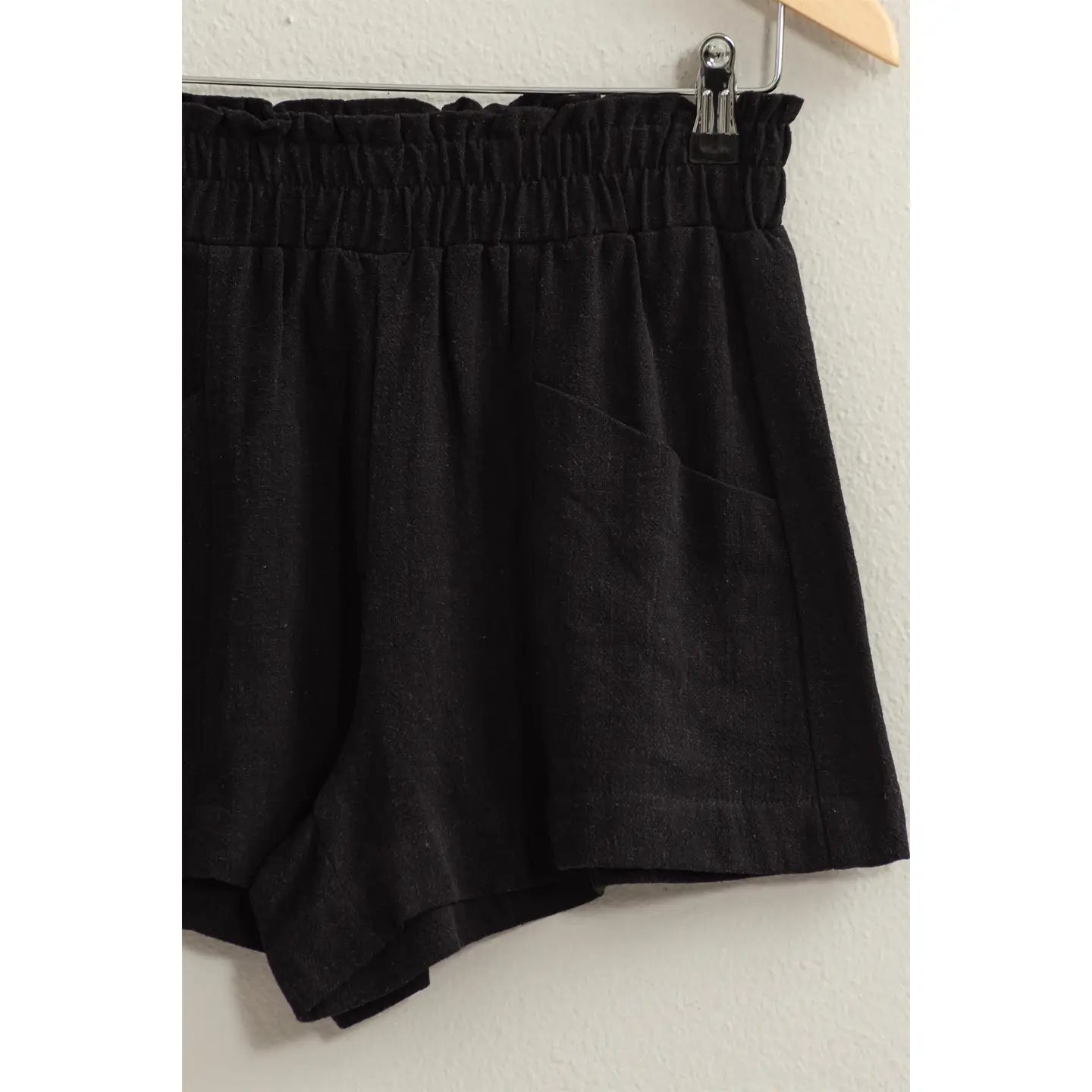 HIGH WAIST LINEN SHORTS