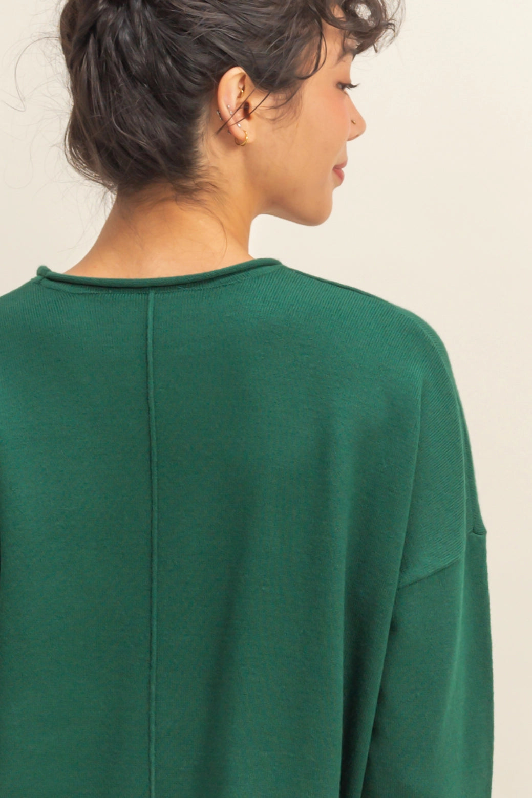 DROP SHOULDER SWEATER