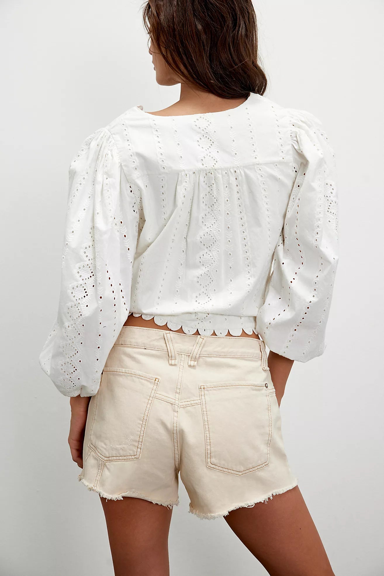 FREE PEOPLE NOW OR NEVER DENIM SHORT