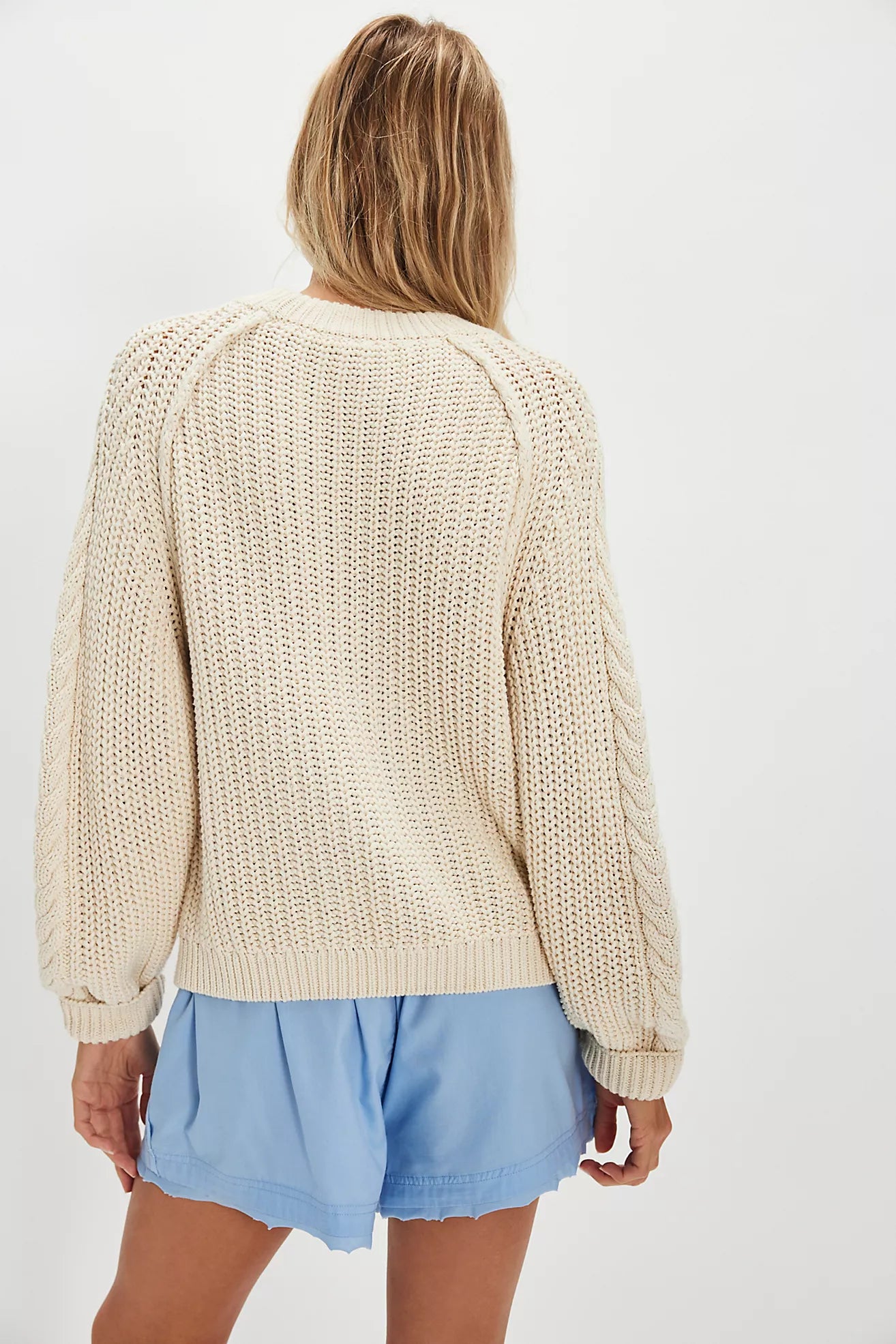 FREE PEOPLE FRANKIE CABLE SWEATER