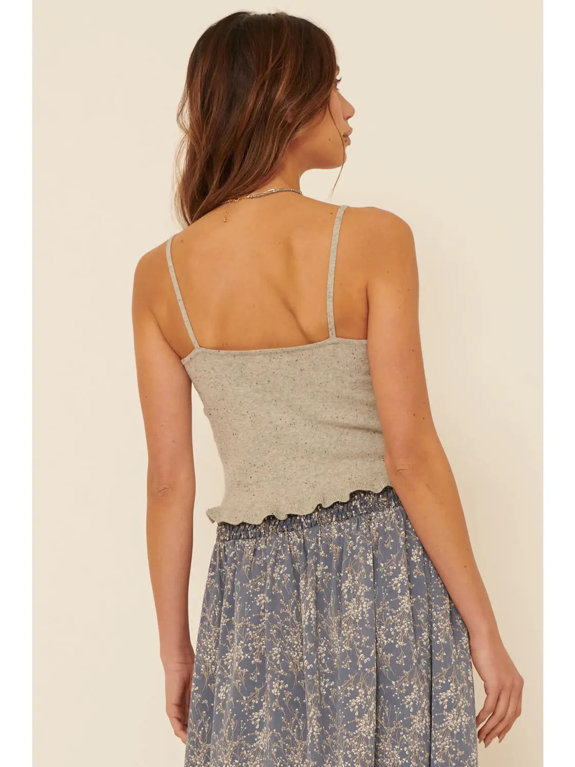 RUCH FRONT SWEATER TANK