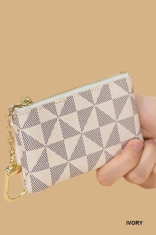 LEATHER KEYCHAIN CARD HOLDER