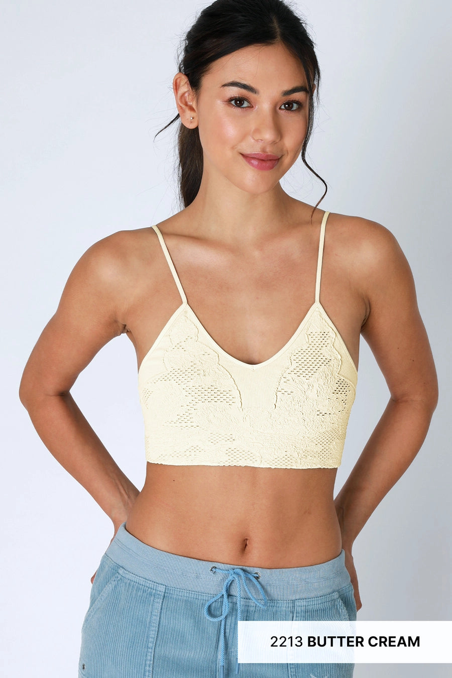 LACE EMBROIDERED BRALETTE