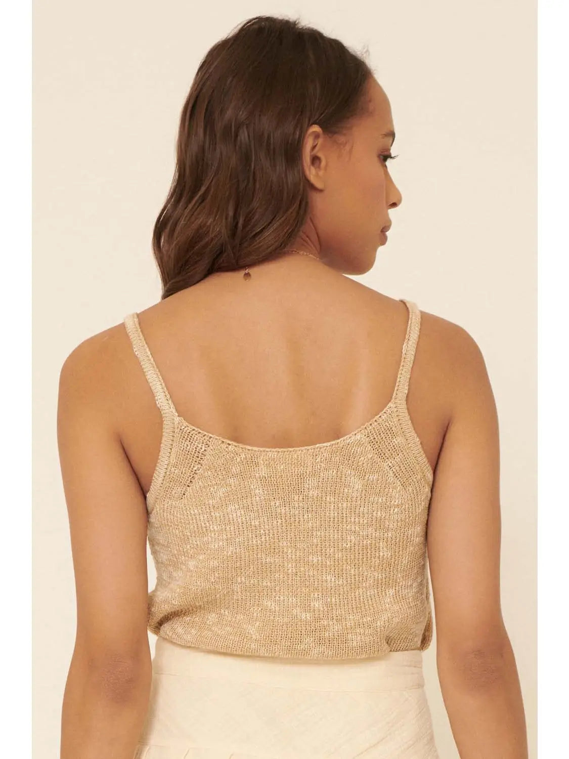 SCOOP NECK TANK SWEATER TOP