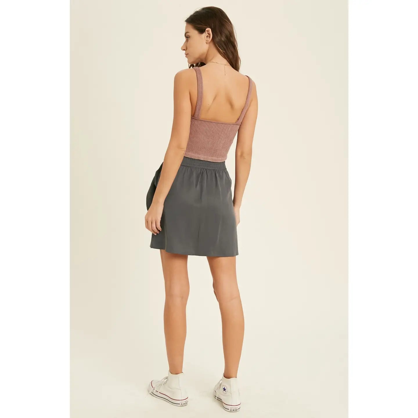 SEAMLESS RIBBED BRALETTE