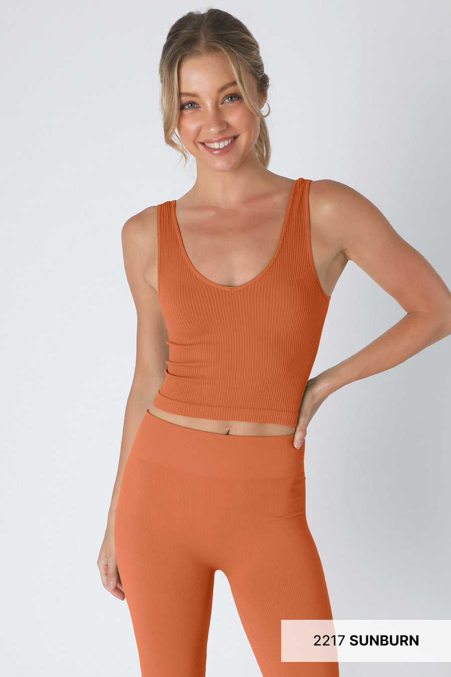 REVERSIBLE RIBBED CROP TOP