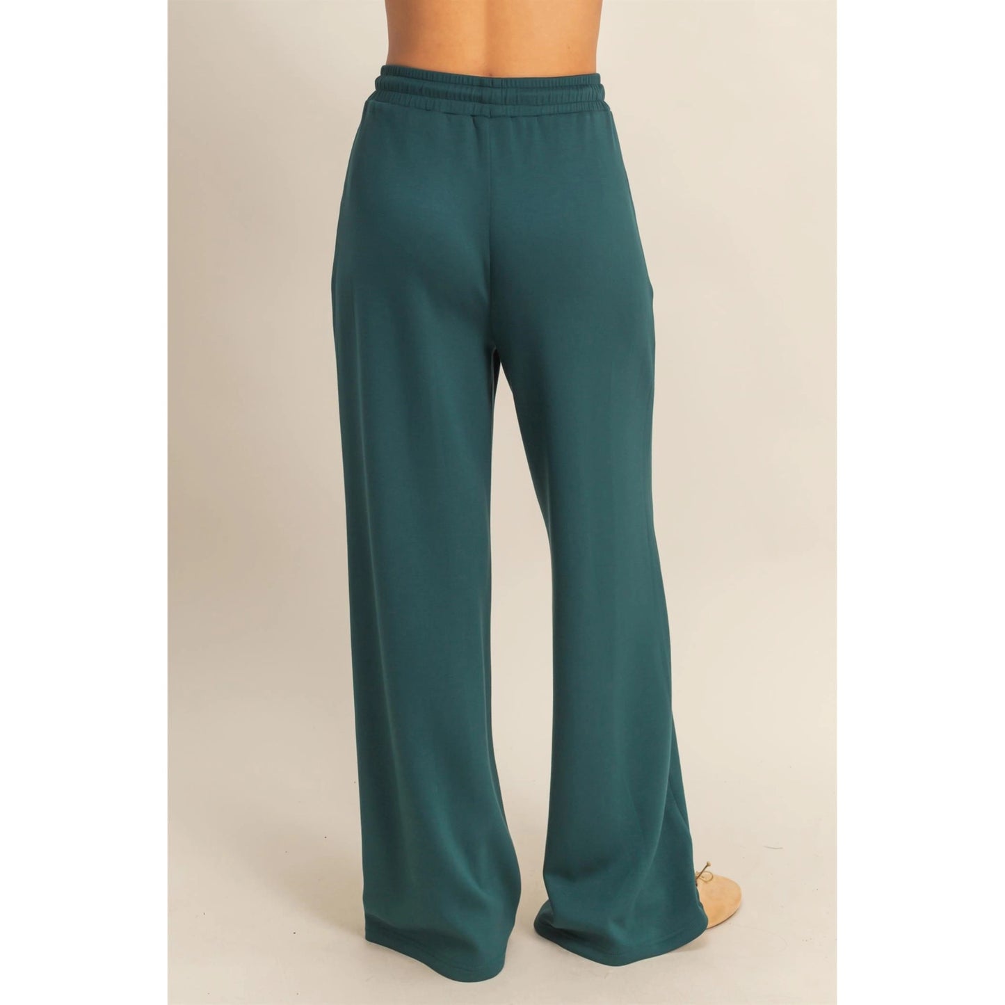 SCUBA HIGH WAIST WIDE LEG PANTS