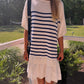 BOAT NECK SLOUCHY FIT DRESS