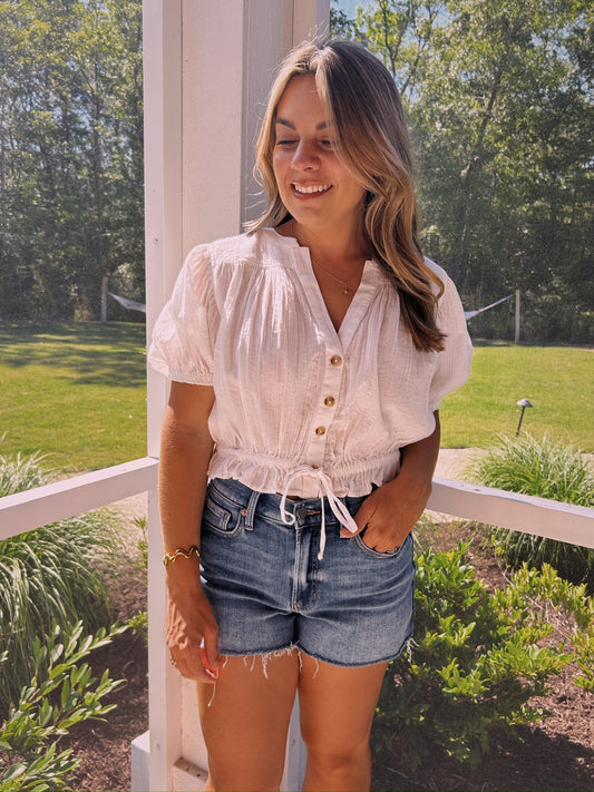 FREE PEOPLE LITTLE CLOUD SHIRT