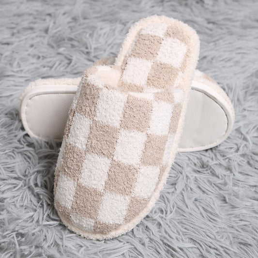 CHECKER SLIPPERS