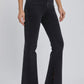 HIDDEN BLACK SLIT FLARE JEANS