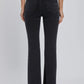 HIDDEN BLACK SLIT FLARE JEANS