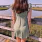 FLORAL WITH TIE MINI DRESS