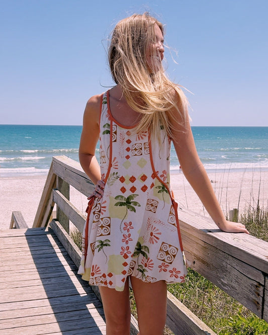 PRINTED BINDING DRESS