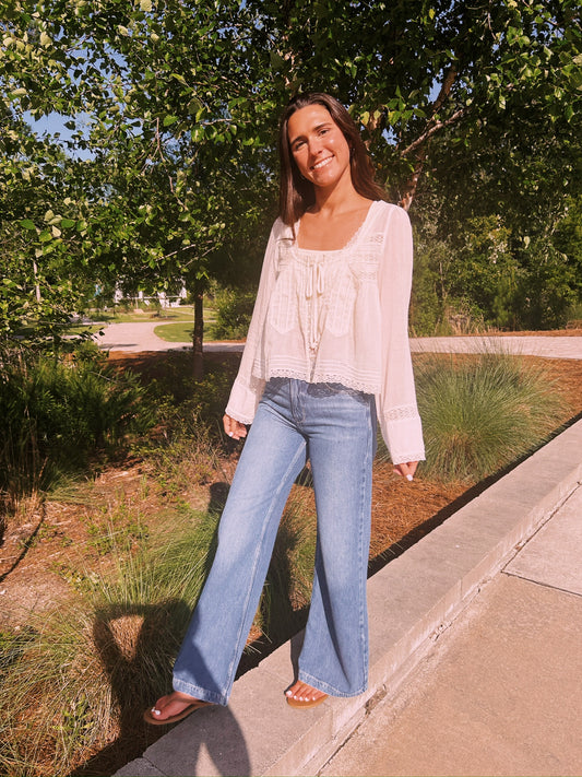 FREE PEOPLE LONG SLEEVE EVERMORE