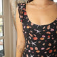 SEASHELL BLACK RUFFLE DETAIL DRESS
