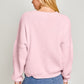 ROUND NECK OVERSIZED SWEATER TOP