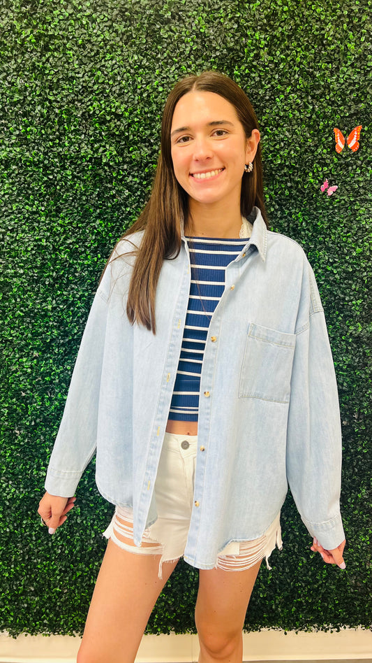 OVERSIZED DENIM SHIRT