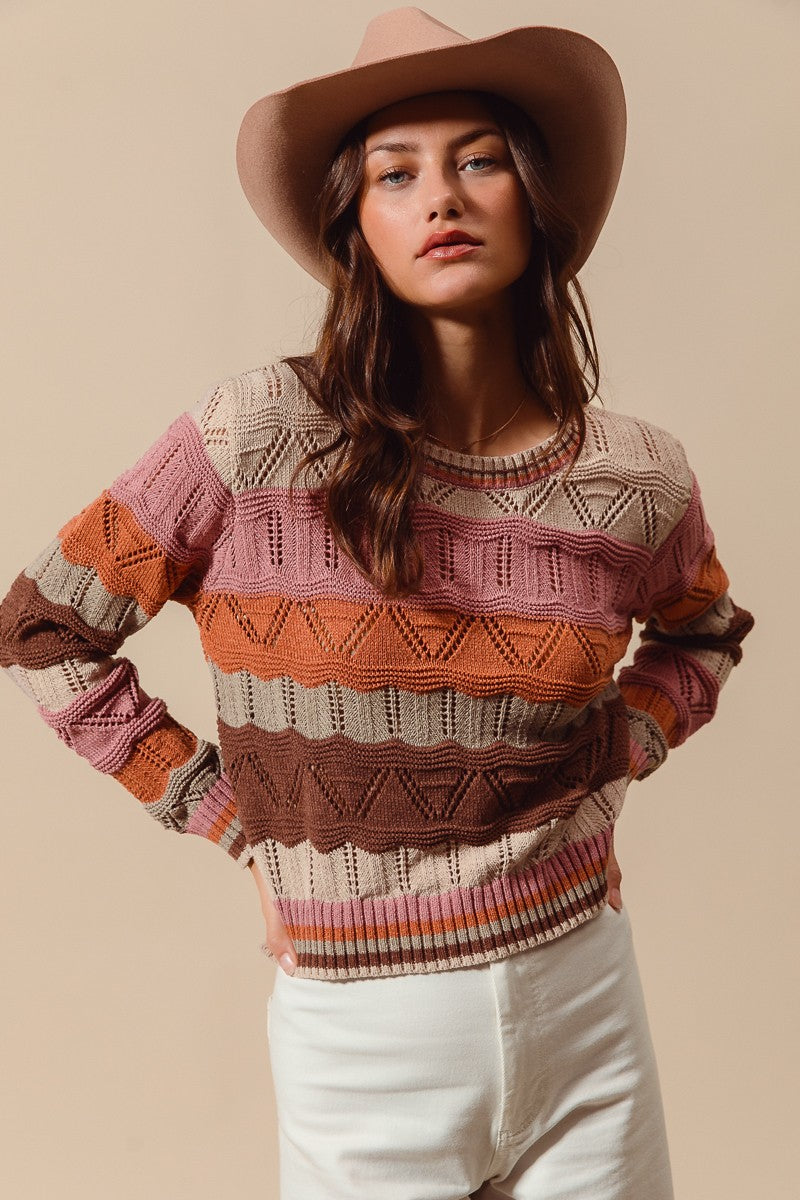 WAVY STRIPE SWEATER