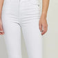 HIDDEN WHITE CROP FLARE JEAN
