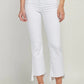 HIDDEN WHITE CROP FLARE JEAN