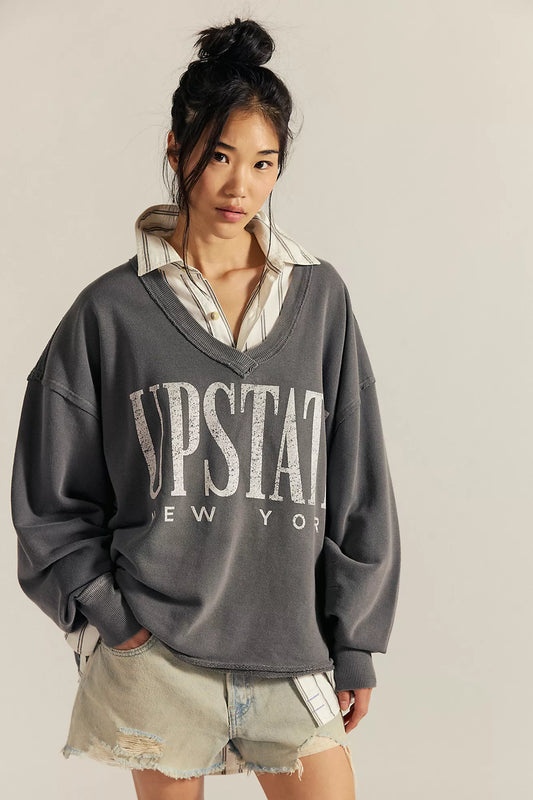 WTF VENICE V NECK GRAPHIC