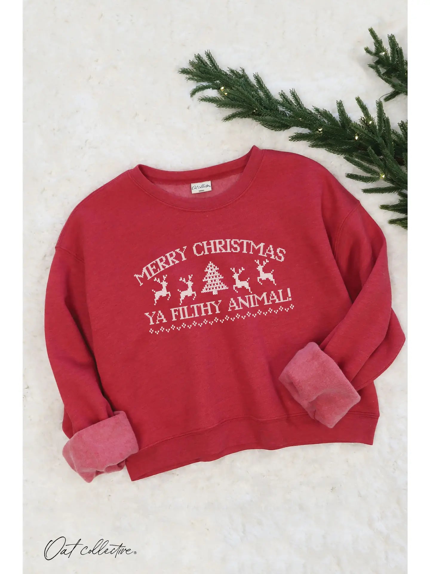 YA FILTHY ANIMAL CROPPED SWEATSHIRT