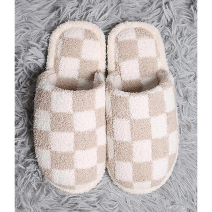 CHECKER SLIPPERS