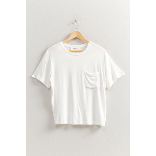 BASIC TEE W/POCKET