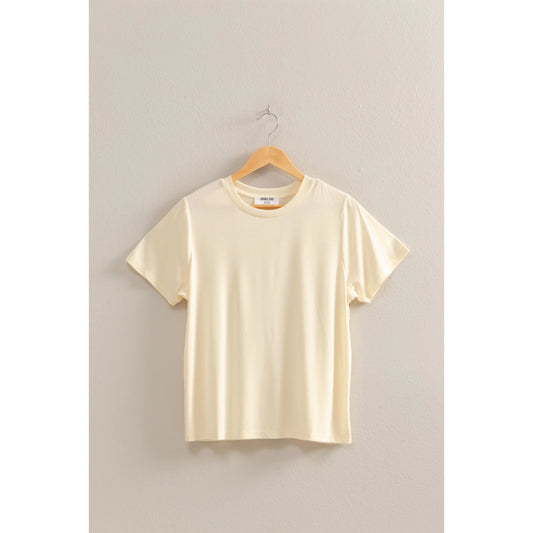 BASIC ROUND NECK SHORT SLEEVE T SHIRT