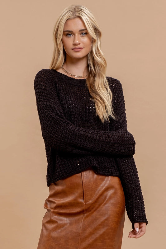 CROCHET KNIT SWEATER