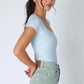 SQUARE NECK SS TOP
