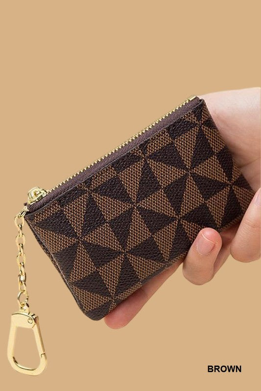 LEATHER KEYCHAIN CARD HOLDER