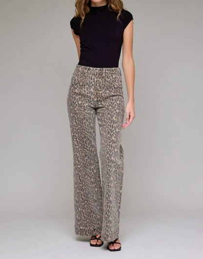 CHEETAH WIDE COMFORT FLARE JEAN