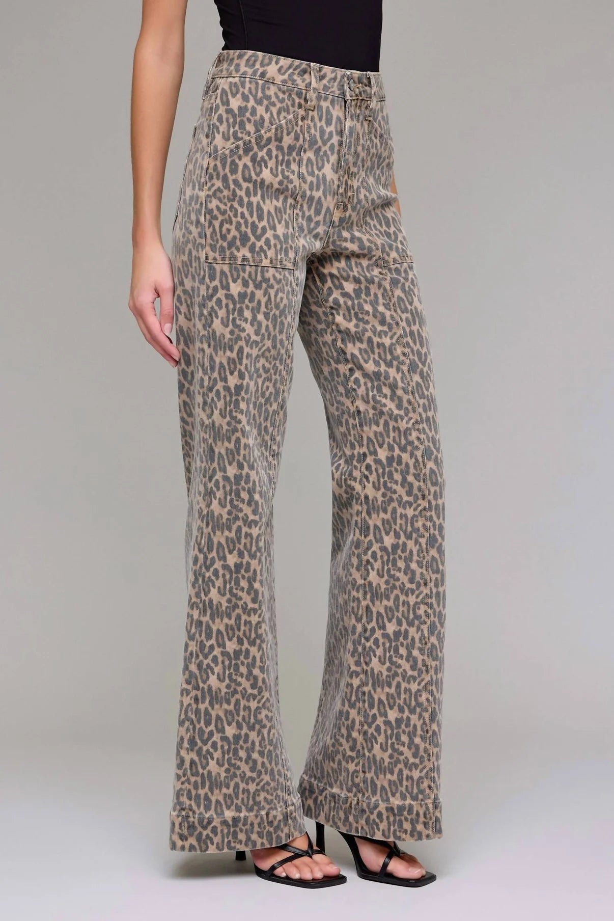 CHEETAH WIDE COMFORT FLARE JEAN