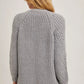 CHUNKY POINTELLE OPEN CARDIGAN