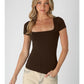 SQUARE NECK SS TOP