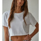 KNIT COTTON CREWNECK TEE