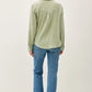 COTTON GAUZE LONG SLEEVE BUTTON UP
