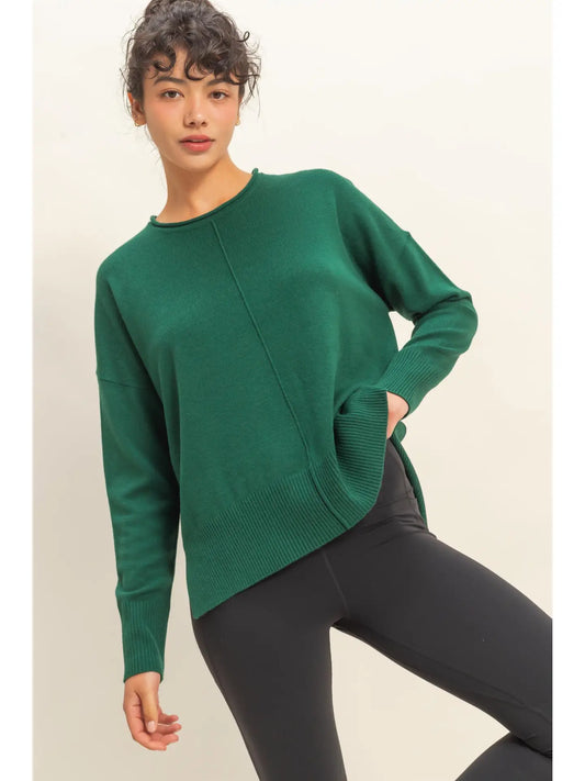 DROP SHOULDER SWEATER