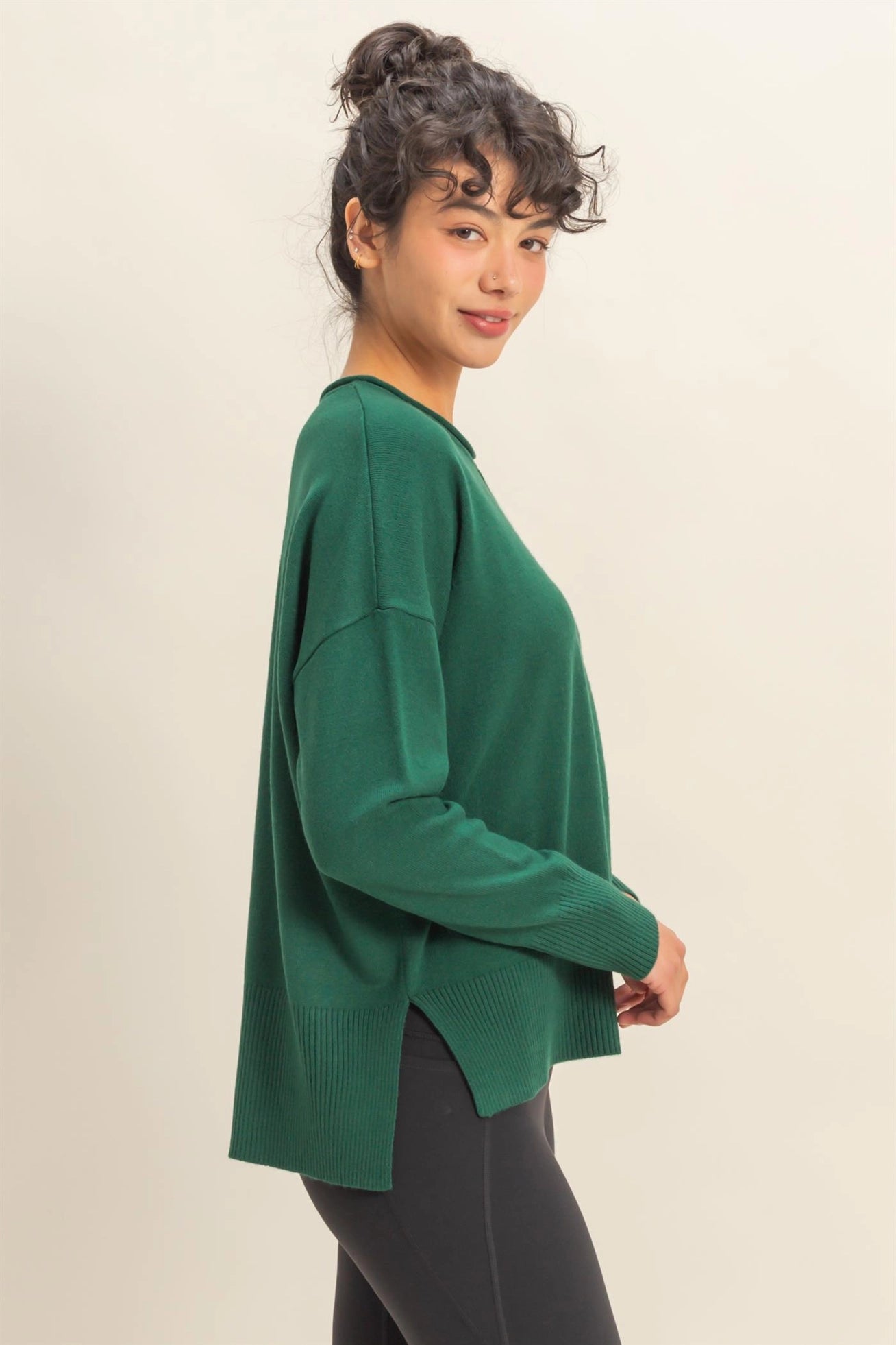 DROP SHOULDER SWEATER