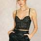 EMBROIDERED CORSET TOP