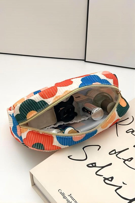 PATTERN TRAVEL MAKEUP BAG